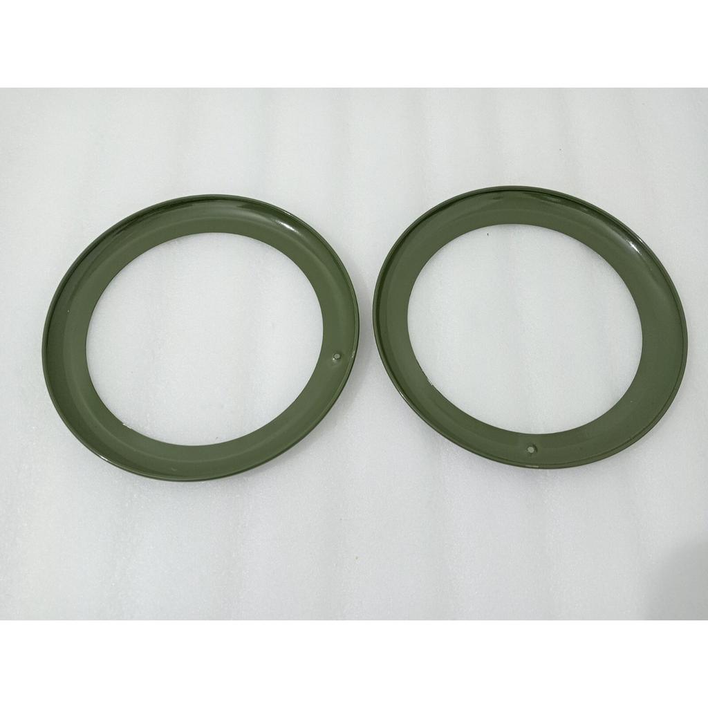 Headlight Outer Bezel Set Military Green Willys 46-53 CJ-2A CJ-3A JEEPS |Fit For