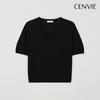 Senbi Men 26ss Summer Dry holgarMent V Neck Short sleeVe Knit