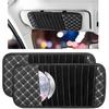 2PCS Car CD Visor Storage Cases, Sun Visor Organizer Disc Holder with 10 DVD Storage Sleeves, Vehicle Sunshade Anti-Scratch Leather CD Case Wallet