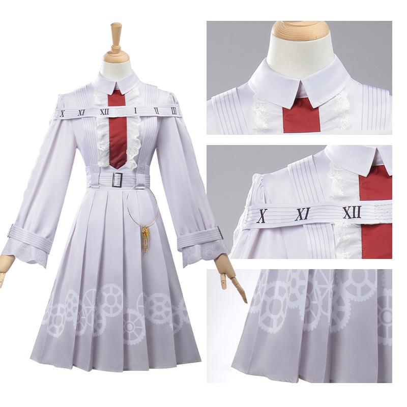 Project Sekai Nightcord At 25 Singer White Mikuu Cosplay Costume Wig Women Lolita Dress Japanese Uniform Halloween Party Outfits