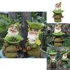 Playful Gnome Bird Feeder Beautiful Outdoor Ornament Great For Garden Landscaping