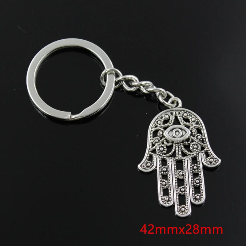 Vintage Hamsa Hand Evil Eye Keychain - Protection Charm for Car & Backpack, Perfect Festival Gift