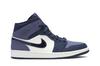 Men's Sneakers Nike Jordan 1 Mid Obsidian Sanded Purple Obsidian/Sanded Purple-White
