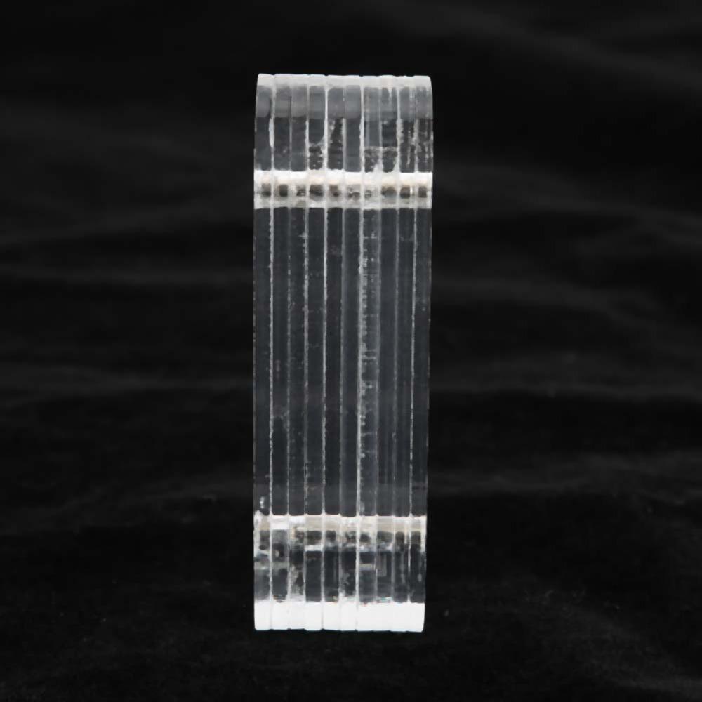 10PCS Clear Design False Nail Tips Display Stand Magnetic Acrylic Strip Display  Nail Art Practice