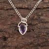 Natural Amethyst Elegant Anniversary Gift Unique Pendant Jewelry Sterling Silver PP-56-4