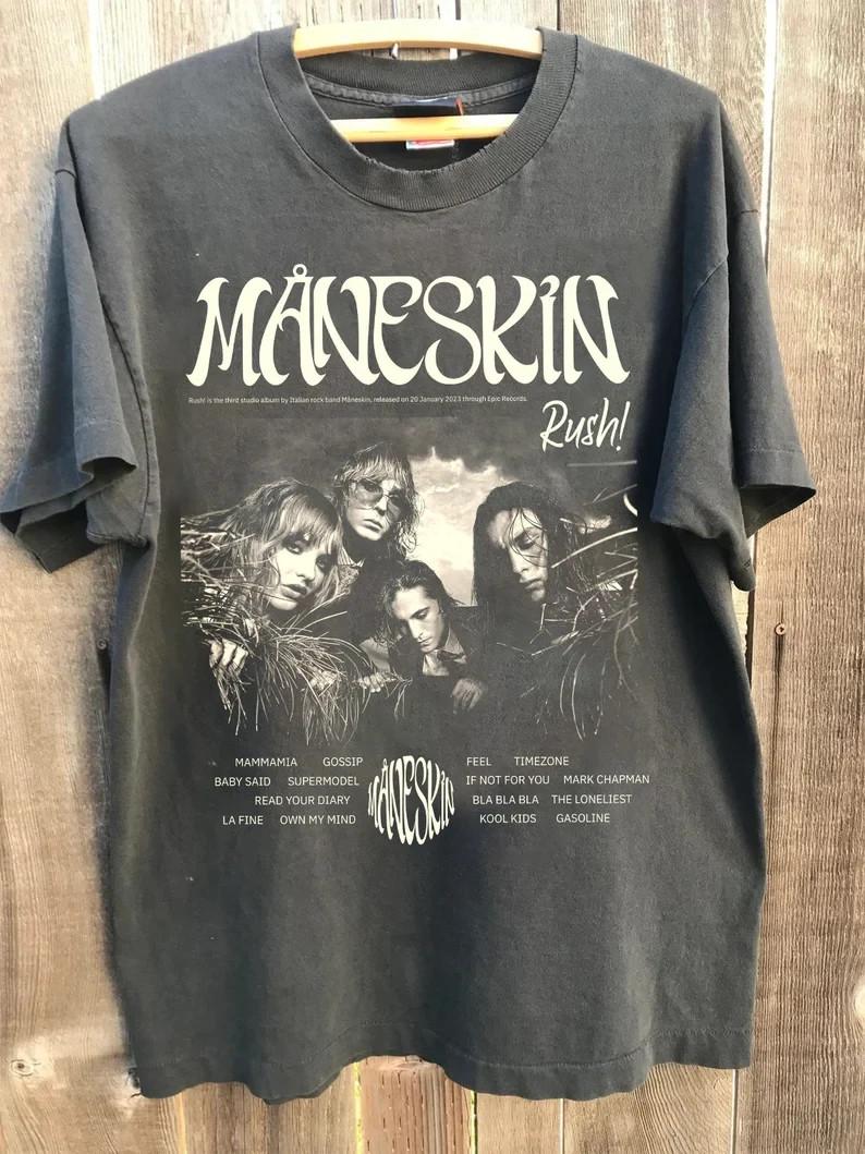 Måneskin fansMåneskin Rock Band T-Shirt Gift for Men Women AN48751 M