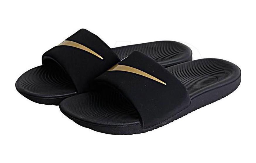 Nike Kawa Hausschuhe für Kinder Schwarz 819352-003