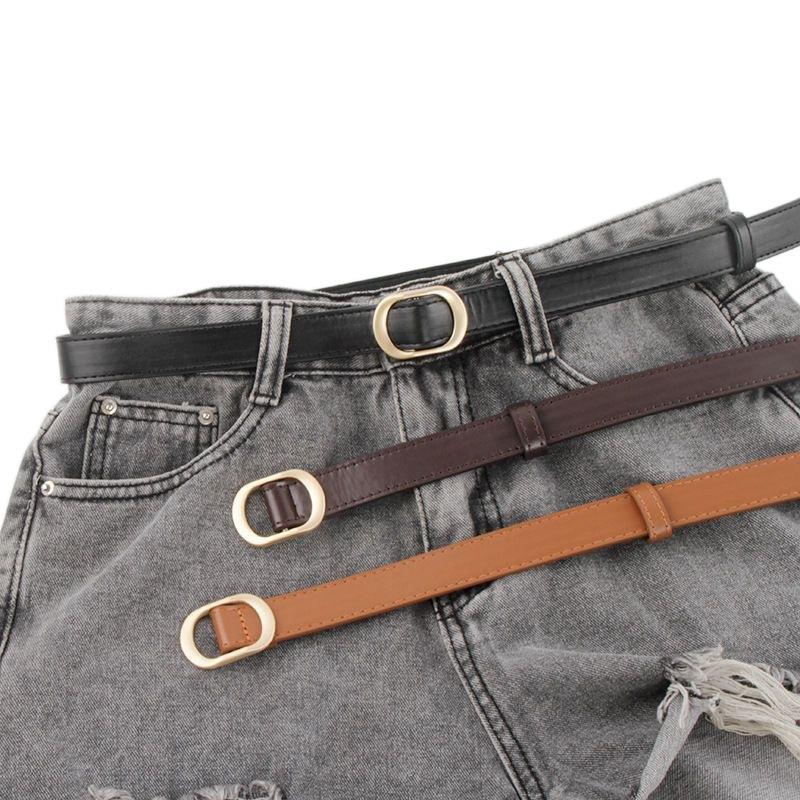 Versatile No Womens Hole Belt In Round Gold Black And Coffee Perfect For Style Student