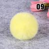 20PCS Imitation Rabbit Fur Ball Handmade Clothing Bag Decoration Artificial Fluffy Soft Pompons Colorful Balls for DIY Keychain