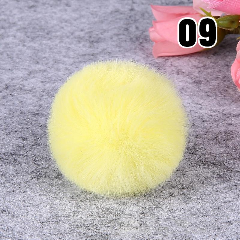20PCS Imitation Rabbit Fur Ball Handmade Clothing Bag Decoration Artificial Fluffy Soft Pompons Colorful Balls for DIY Keychain