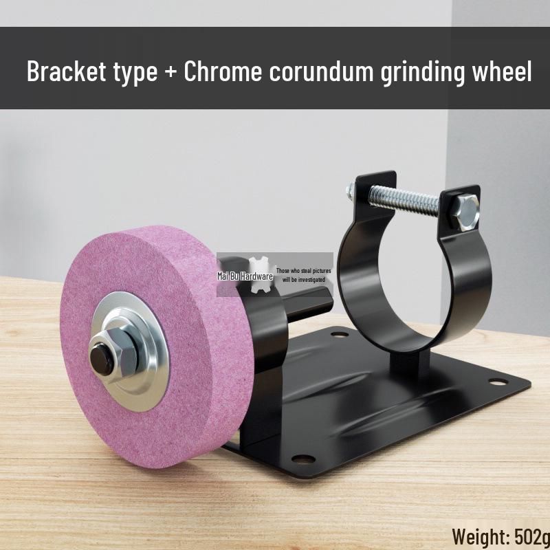 Compact Household Knife Sharpener and Polishing Machine with Sanding Wheel and Hand Drill Conversion Bracket
