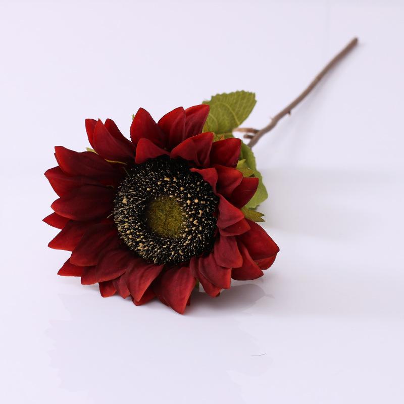 Sunflower Simulation Bouquet Autumn Color Retro Wedding Bride Fake Flower Wedding Shooting Prop Flower