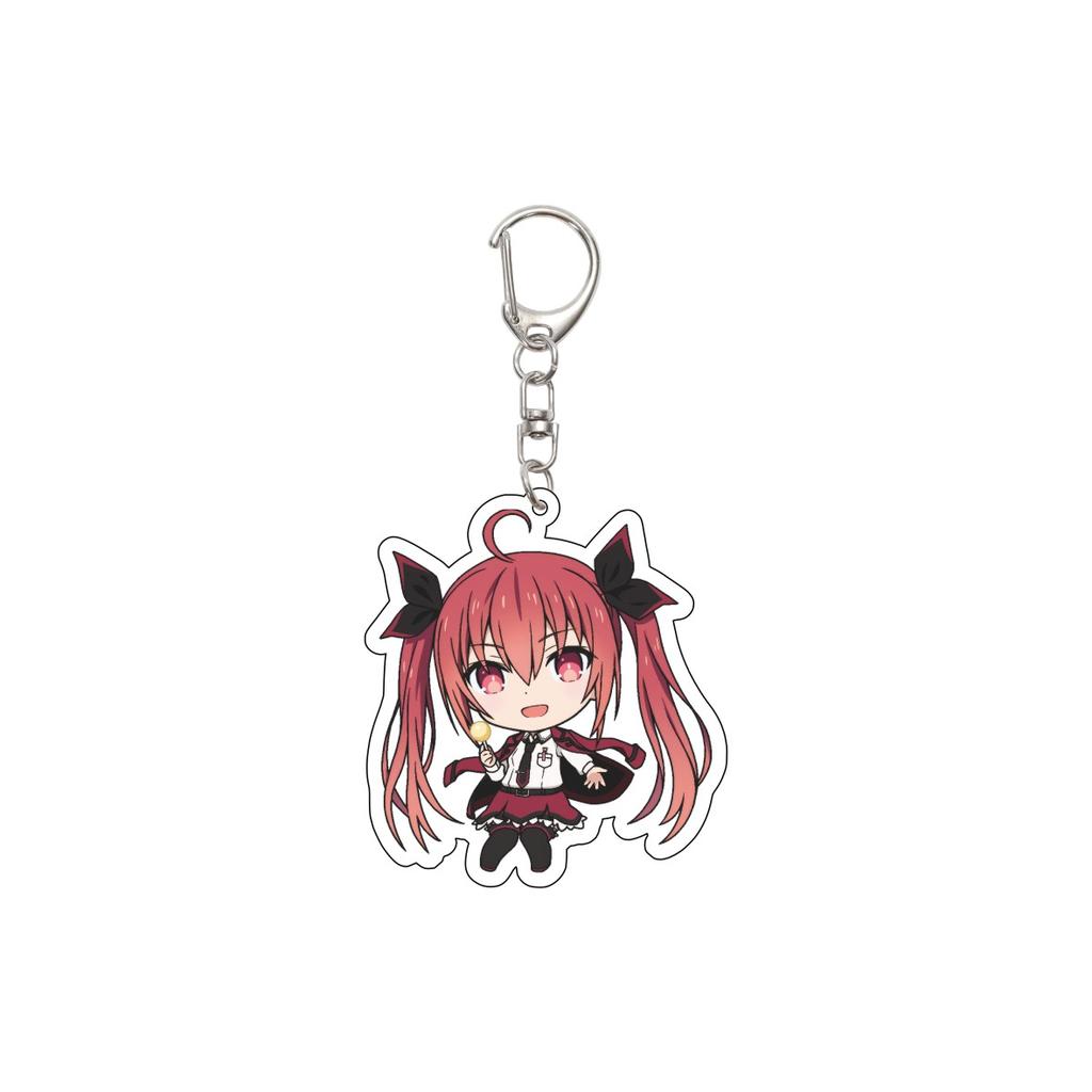 55MM Anime DATE A LIVE Keychain Itsuka Shido/Yatogami Tohka/Yatogami Tenka Key Chain Acrylic Model Plate Christmas Gifts