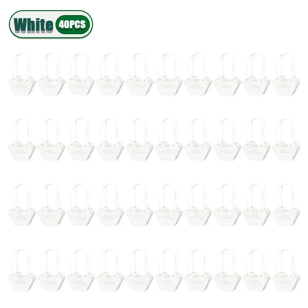 10-40PCS Holiday Flower Packaging Box for Candy Gifts Flower Bouquet Arrangement DIY Floral Materials Party Decoration Supplies