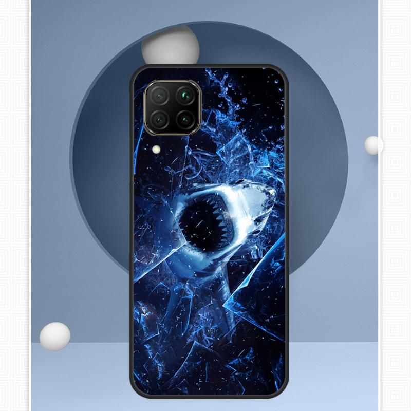 Ferocious Shark Animal For Huawei Nova 12i 12s 11i 8i Y91 Y60 Y70 Y72 Y90 Y61 9 10 SE P20 P40 Lite P30 P60 Pro Case