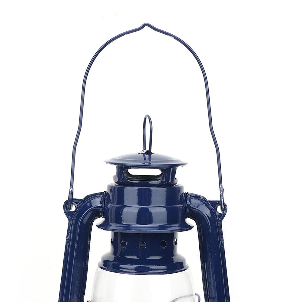 Retro Iron Lantern Windproof Hurricane Lantern Oil Lamps Vintage Kerosene Lamp Party Pub