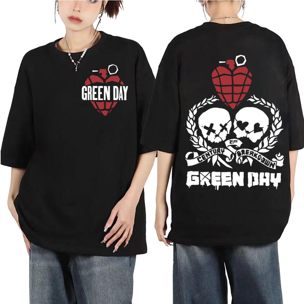 Punk Rock Band Green Day Dookie Graphic T Shirts Men Women Gothic Vintage Short Sleeve T-shirt Fashion Casual Oversized T-shirts