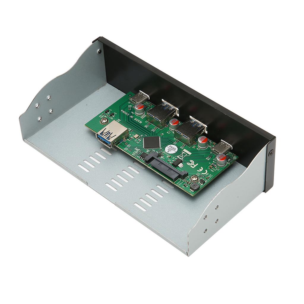 USB Front Panel Hub 10Gbps 2 USB A 2 USB C USB 3.1 Gen 2 4 Ports High Performance 5.25in Front