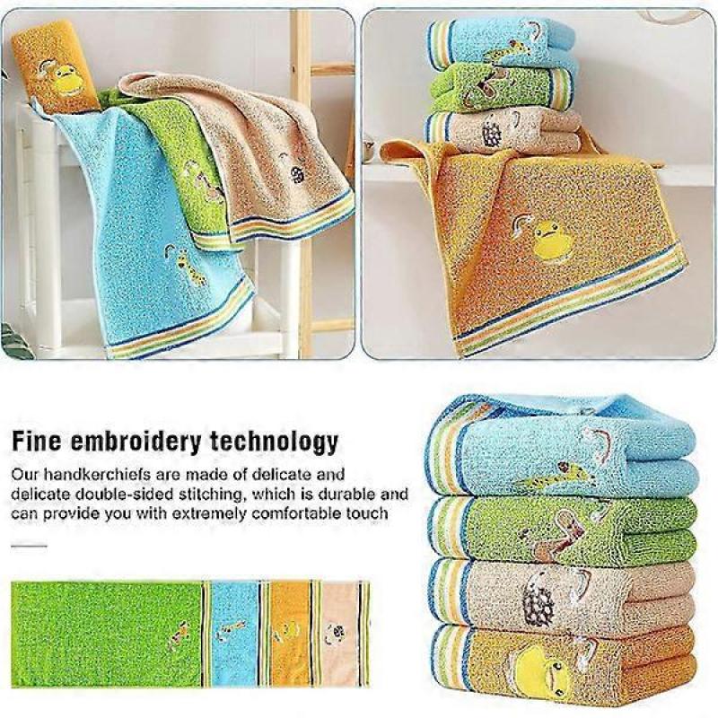 4-Pack Of Children's Towels In 4 Colors  Cotton Towels for Children
