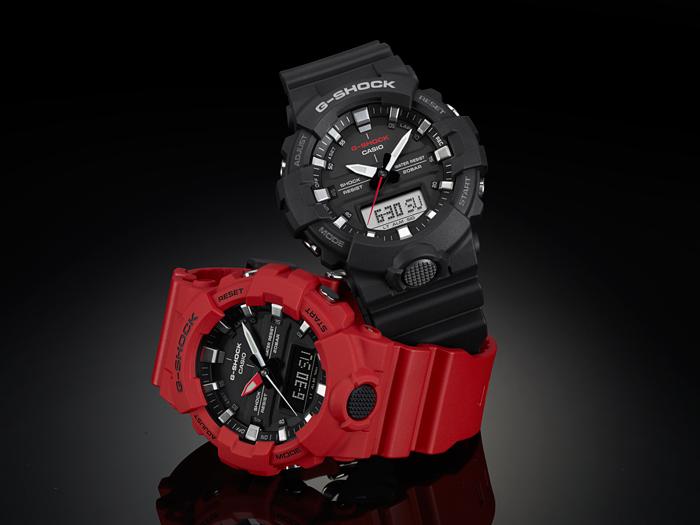 Casio Herren Harz 200M Wasserdicht Digital Stoßfest Quarz Uhr GA-800-1A
