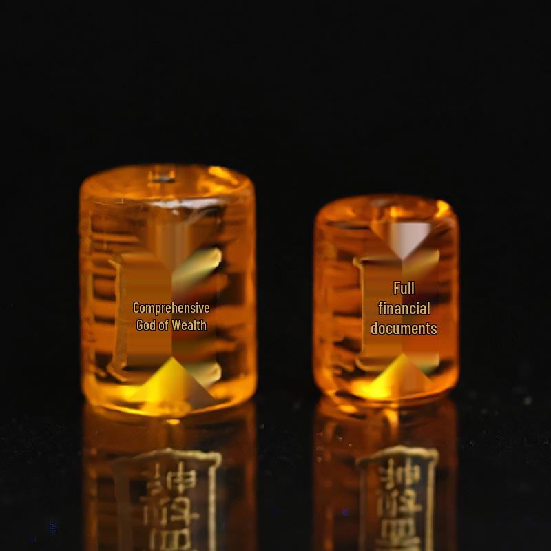 

Жовті Кристалічні Намистини Скляні Бог Багатства - Аксесуари для DIY Прикрас Small approx. 10*14mm