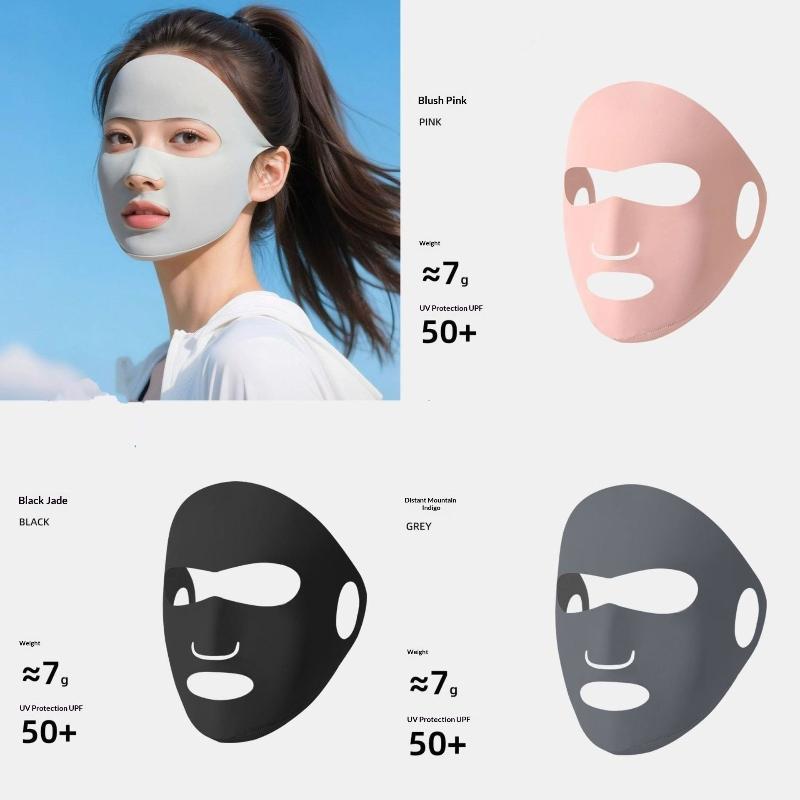 Adjustable Thin Ice Silk Mask Summer Face Cover UV Protection Breathable for Fitness Cycling Sport