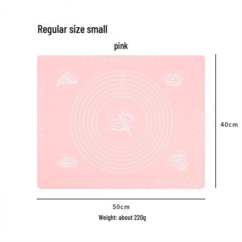 

Большой нескользящий силиконовый коврик для замешивания и раскатывания теста - толстый, антипригарный коврик для выпечки