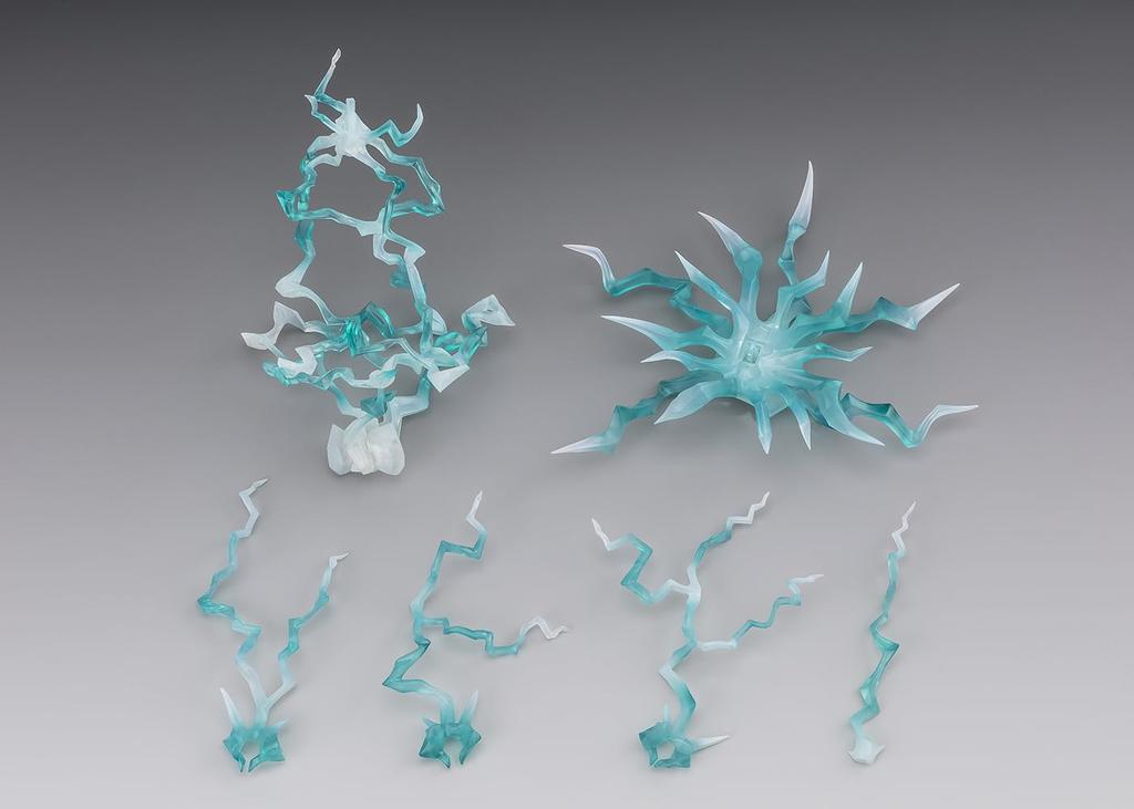 TAMASHII NATIONS Tamashii EFFECT THUNDER Green for Approximately PVC ABS Figure Effect Parts Ver. S.H.Figuarts, 240mm, &