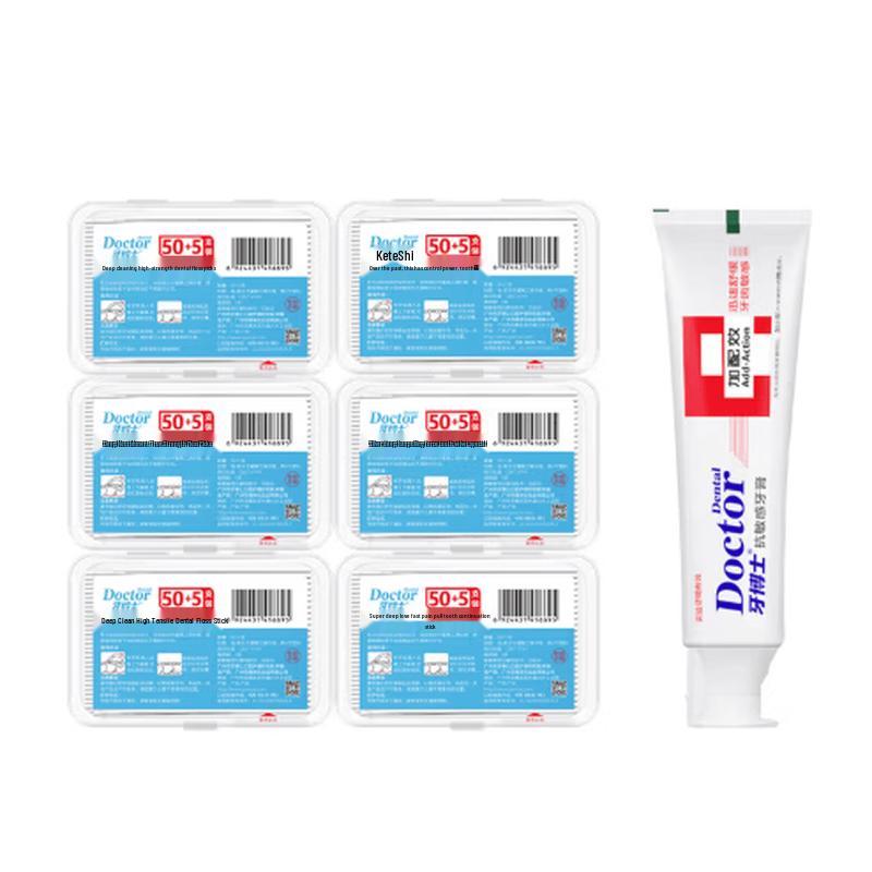 Dr. Tooth Gum Care Dental Floss & Toothpaste Kit