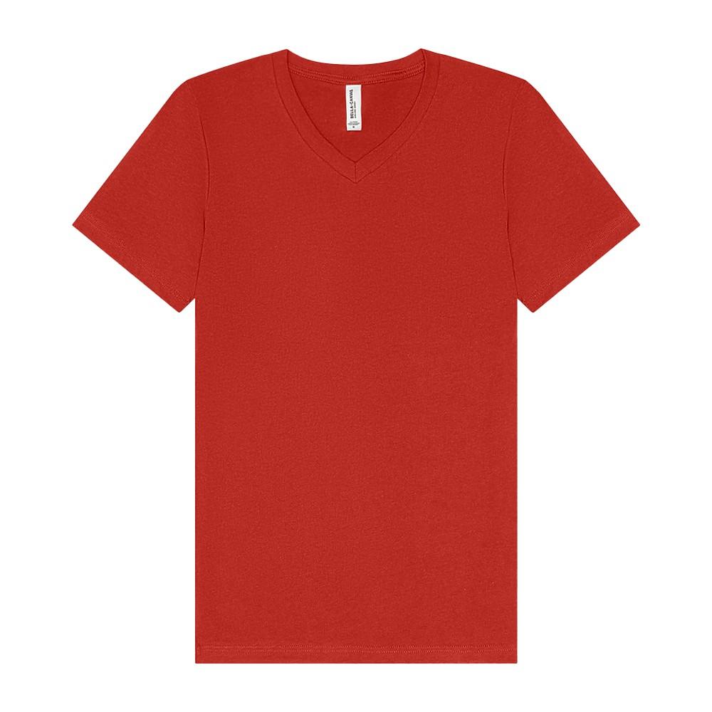 Bella + Canvas Unisex Adult Jersey V Neck Short-Sleeved T-Shirt
