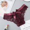 Women Sexy Lace Thongs Women Back Cute Bow Panties Seamless Bikinis Ladies Underwear Panties