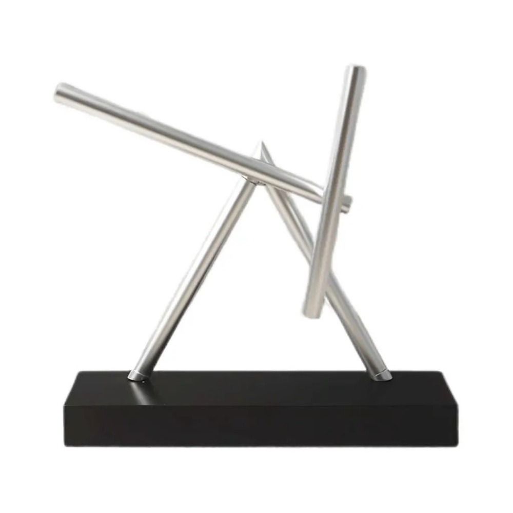 Metal Perpetual Motion Ornament Rotating Structure Desktop Ornament Balance Sculpture Home Decor