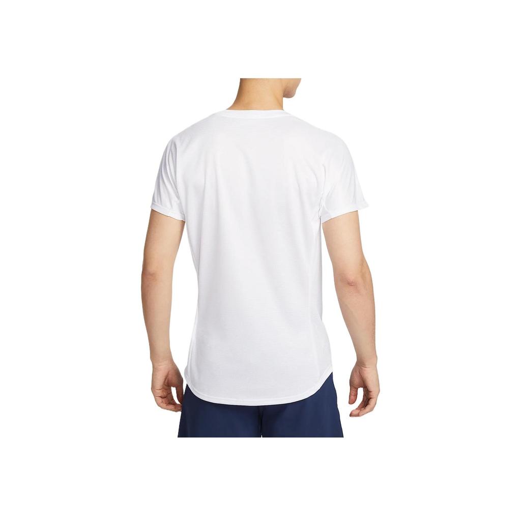 Nike Rafa Challenger Dri-FIT White Black Men's Tennis Short Sleeve T-Shirt DV2888-101