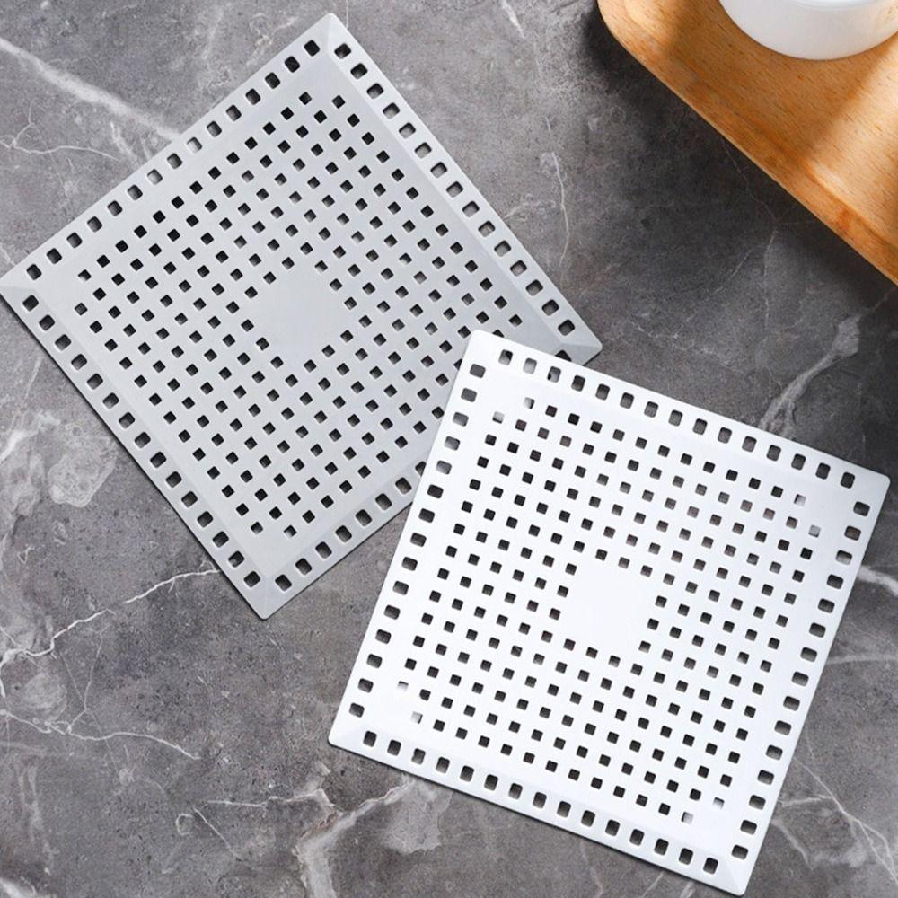 Kitchen Sink Filter Sewer Outfall Anti-clogging Sealing Pad Bathroom Floor Drain Cover Strainer Durable Shower Drain Pad