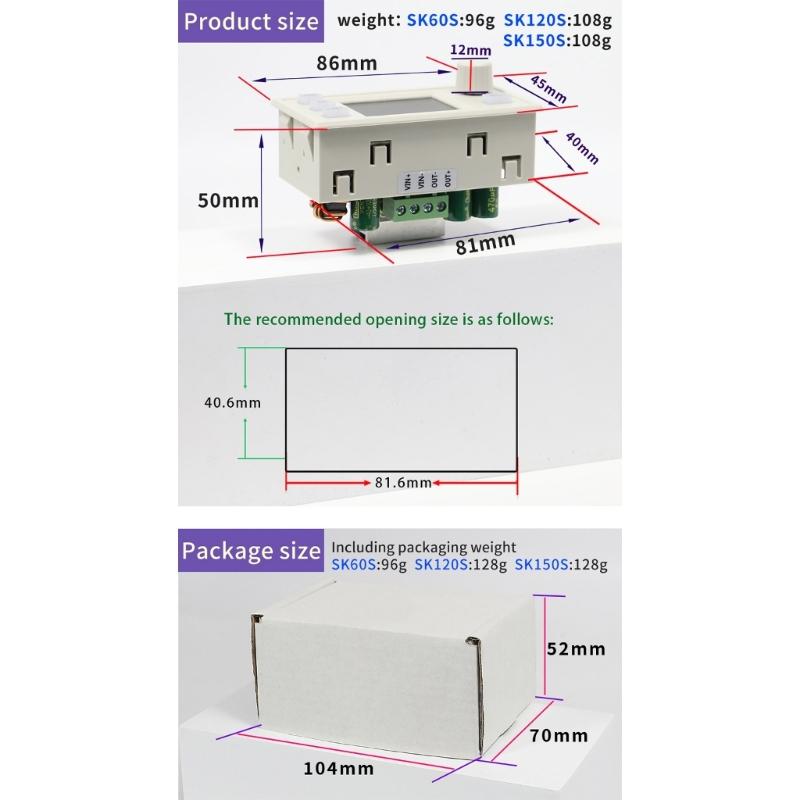 Regulated Power Supply Converter 0~40V 60W Step Down Stabilized Voltages Current Regulator Step Down Module Enduring