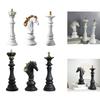 Dekorative Schachfiguren Ornamente Harz Miniatur Objekte für Zimmer Bücherregal Schrank Tisch Dekoration