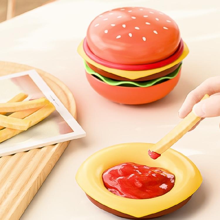 5 PP Plates Bowls Set with Creative Hamburger Pattern Scratch Resistant Surfaces Perfect Gift for Food Lovers