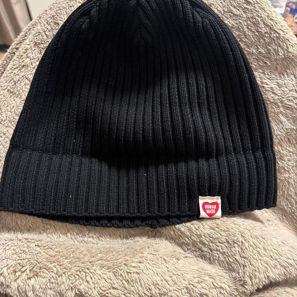 Used HUMAN MADE Black Knit Hat