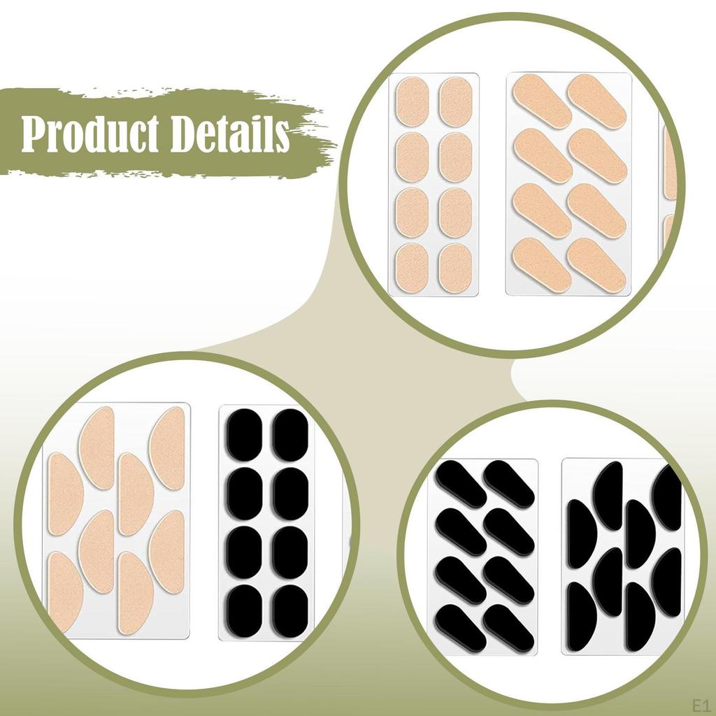 12 Stück Weichschaum Brillen Nasenpads Nasenpads Oval D-förmig Rutschfest Tragbar Universal Kissen