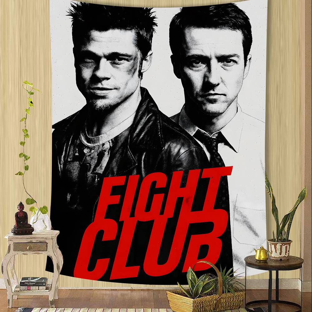 Klassischer Film Fight Club Brad Pitt Boxfilm Motto-Party Hintergrundtuch für Geburtstagsdekorationen Hintergrund für Fotoshooting