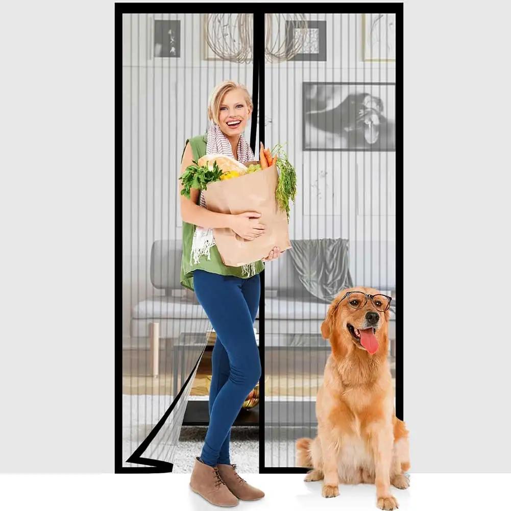 1/3/5pcs Magnetic Screen Door Self Sealing Hands Free Mesh Partition Keeps Bugs Out Pets and Kids Friendly Pending Keep Close