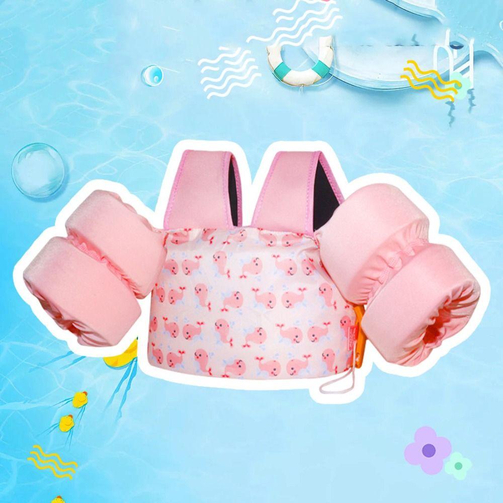 Adjustable Children Swimming Arm Rings 1-2/3-7 Year Old Life Jacket Learning Swim