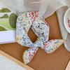 58 cotton and linen square scarf headscarf autumn versatile small floral women's thin small fresh decorative silk scarf