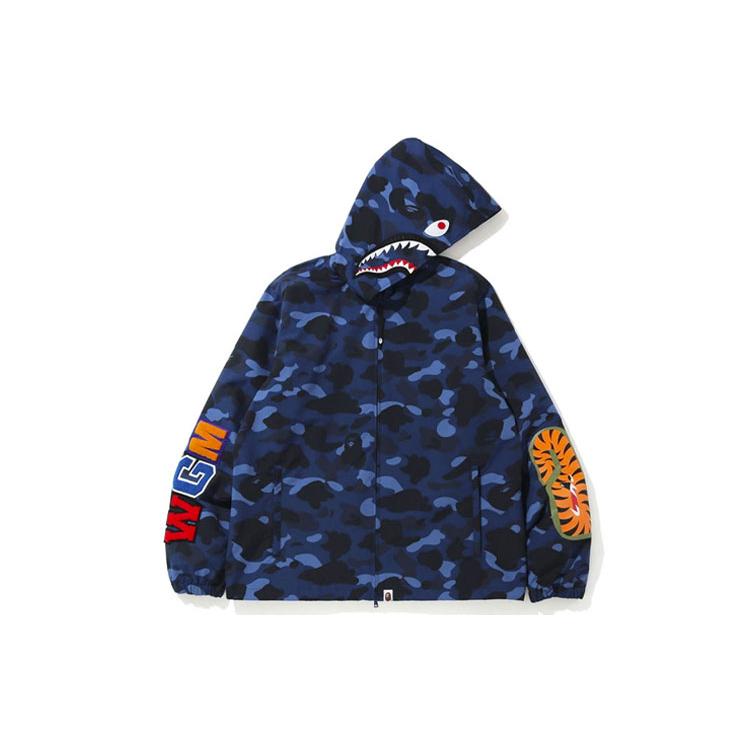 Bape Color Camo Wgm Shark Hoodie