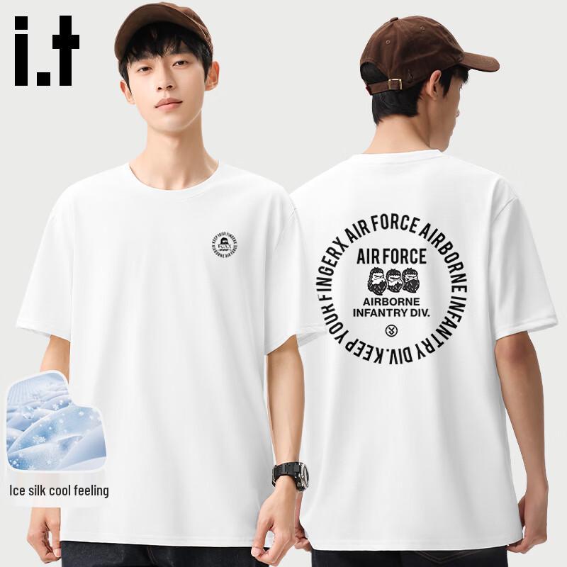 Fingercroxx Men s Retro Ice Silk T-Shirt M
