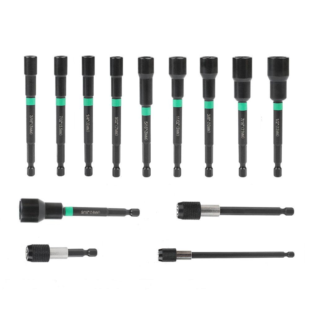 High Hardness Hex Socket Sleeve Magnetic Drill Bit  Extender Impact Socket Head  Power Screwdrive