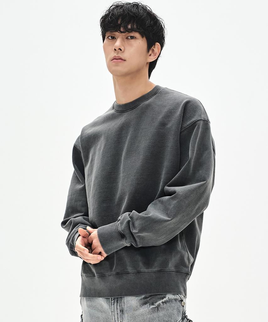 Sobeomeonteu 780G Light Pigment Sweatshirt - Charcoal -