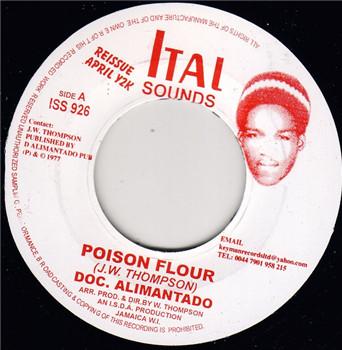 7inch Record DR. ALIMANTADO - Poison Flour / I Shall Fear No Evil ISS926 Ital Sounds 2000 Jamaica Reggae, Ska & Dub Used