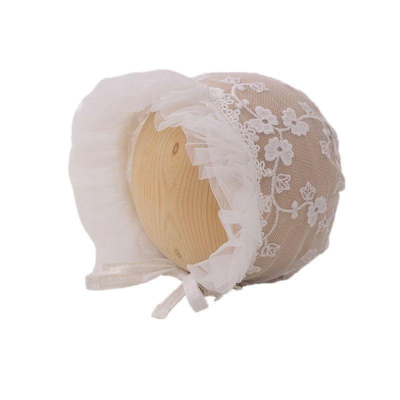 Korean Baby Hat 2026 Lace Girl Breathable Court Hat Baby Tire Cap Wholesale