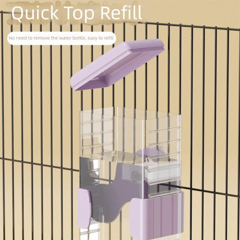 Secure Mounting Parrot Drinking Kettle 350ml Hanging Water Feeder Bird Water Dispenser Cockatiel